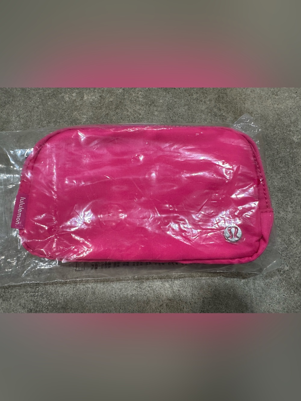 lululemon athletica Hot Pink Zip belt bag  Pouch